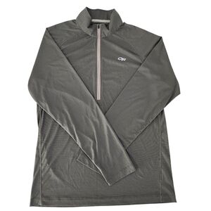 OUTDOOR RESEARCH Gray Quarter Zip Lightweight Pullover Activewear Top size m